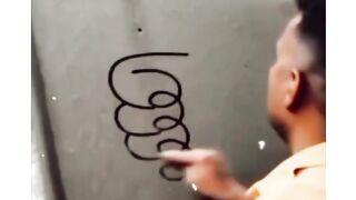Painting on Car With Hand #usa