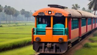 Train journey in Bangladesh.
