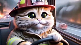 It is very sad that the cat ???? himself died trying to put out the fire ????