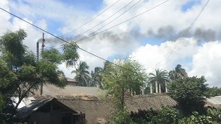 Smoke pollutes the environment