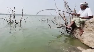 65 years grandpa hit unbelievable monster ????
