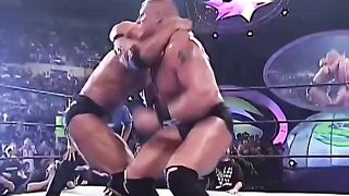 Rock vs brock lesnar