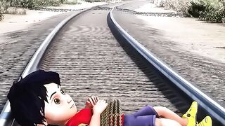 NEW GTA V_ RUDRA SAVING SHIVA FROM THOMAS THE TRAIN_COVER COFFIN DANCE SONG PART002