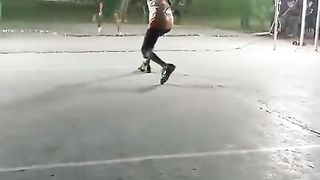 Local badminton play