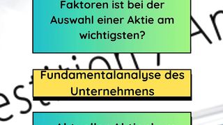 Auswahl einer Aktie