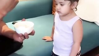 বাবা মেয়ের একটু দুষ্টুমি #baby #shortsviral #cutebaby #cute