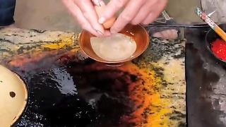 Chinese Burger Egg Fried Bitter Gourd