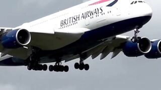 British Airways Airbus A380 Smooth Landing