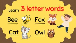 Three Letter Words | Preschool Learning | 3 letter words Kids Education Video || BumbleBee
