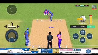 Hardik Pandya hits 60 in 21 balls vs Rajasthan Royals Real Cricket 20 gameplay RC 22 gameplay