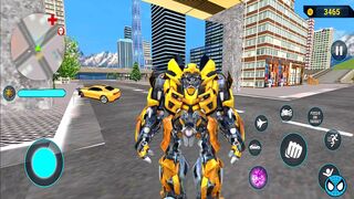 Robot Jet Car Bike transformation game Playing with Bumblebee Robot Car #5 - Android Gameplay
