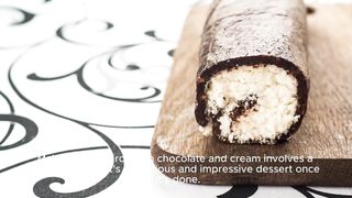 How to make chocolate and cream swiss roll