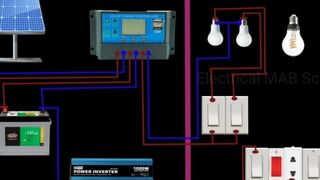 solar converter connection diagram