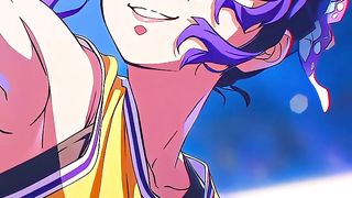 Shinobu plays basketball