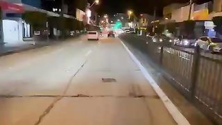 Australia midnight bike ride with cool weather