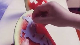 Amazing fruit cutting