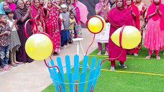 A display of skill & joy !! finding joy in her achievements as the audience cheers on