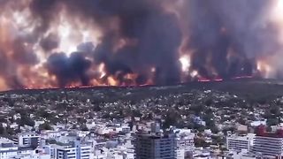 In Argentina, an attempt to brew coffee on fire ended in a severe fire