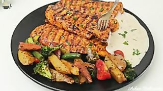 Chicken Steak With White Garlic Sauce, Quick Delicious Chicken Steak Recipe ❤️❤️❤️
