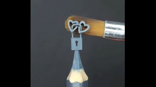 Excellent Pencil pin sculpture