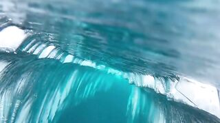 There is another world under the frozen Lake Baikal ????❄️  Turn your phone upside down. You’ll thank me later…