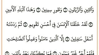 القرآن الكريم. سورة التين