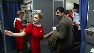 Airplane m:Bean funny video