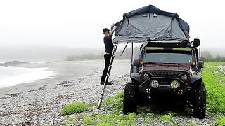 Camping With Roof Top Tent Overland Jeep