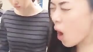 Girl imitates the sound of a police car