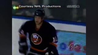 March 11 2007 NY Islanders Chris Simon Suspended for Clubbing Rangers Ryan Hollweg in face- WNBC-TV
