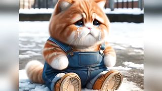 Cute cat sad story????