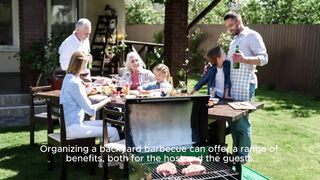 Benefits of hosting a backyard barbecue Socializing