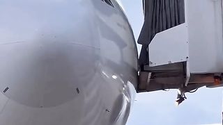 This is how the aerobridge is attached to the plane