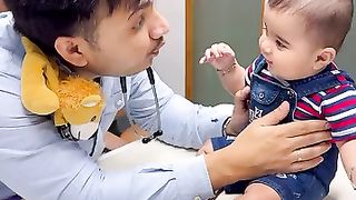 WoW ❤️ Mind-boggling | sweet doctor with lovely baby