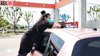 Bantu Nyuci mobil anak gadis Cantik bos di Jepang