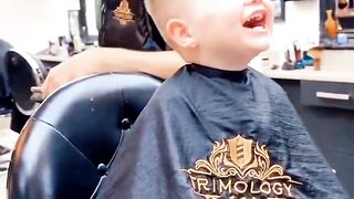 Sweet baby's smile is wonderful.