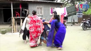 4 wife and 1 husband are funny fight