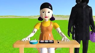 Scary Teacher 3D vs Squid Game Face Makeup Nice or Error 5 Times Challenge Miss T vs Tani Win
