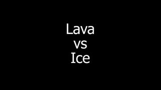 Molten Lava Vs Giant Ice Block Experiment