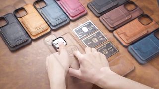 SUTENI Wallet Phone Case: Stylish Leather Magnetic Cover with Card Holder for iPhone - A Must-Have Accessory!