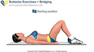 BEST Tone Buttocks exercise - Reduce buttocks and thighs with Bridging exercise