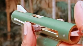 Bamboo Making Toy Gun.