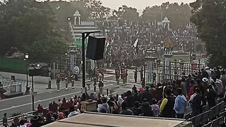 Wagah border India vs Pakistan