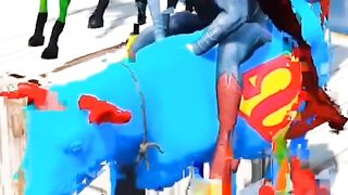 GREEN GOBLIN TRAPPED IRON MAN WITH THE HELP OF FAKE SPIDERMAN || #shorts #gta5 #trending  #SpiderMan
