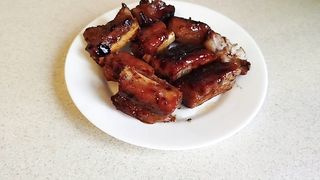САМЫЕ ВКУСНЫЕ Рёбрышки на сковороде в апельсиново- медовом соусе