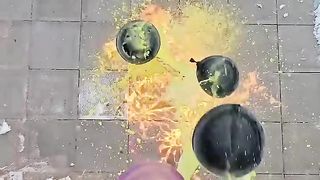 ????Crushing Crunchy _ Soft Things ! Breaking Glass Bottles ???? #asmr #satisfying.