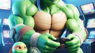 Fight for daddy#cute #ai turtle vs rabbit
