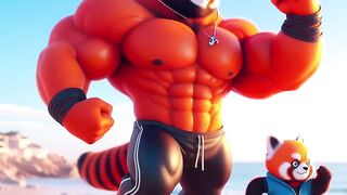 Fight for daddy[red panda