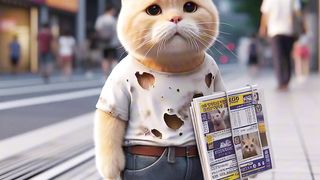 Poor Cat Daddy Lies [SUB] #cute #cats