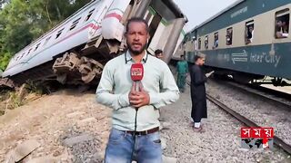 জামালপুর থেকে যাওয়ার পথে ট্রেনের দুর্ঘটনা